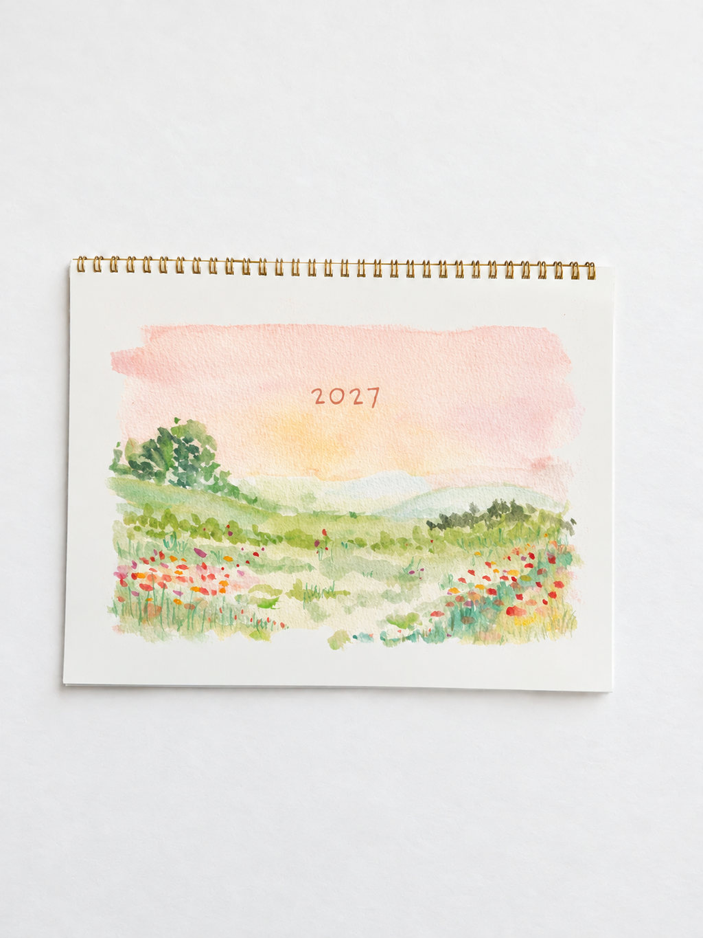 2027 Watercolor Landscape Calendar