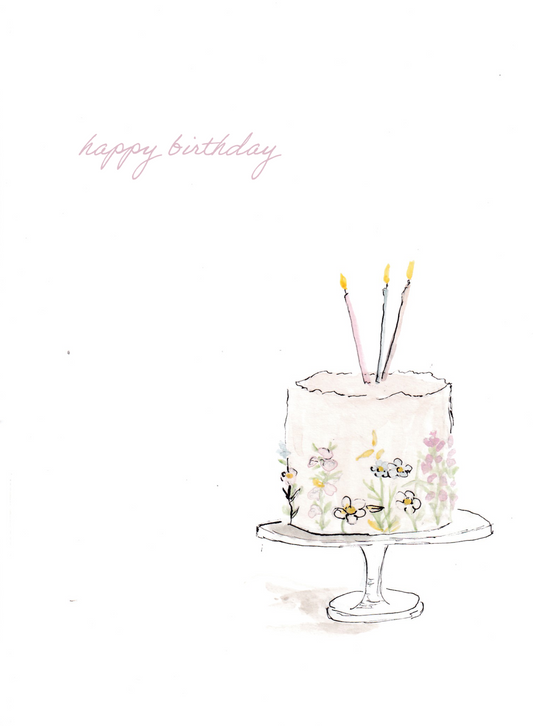 Flower Cake Greeting Card